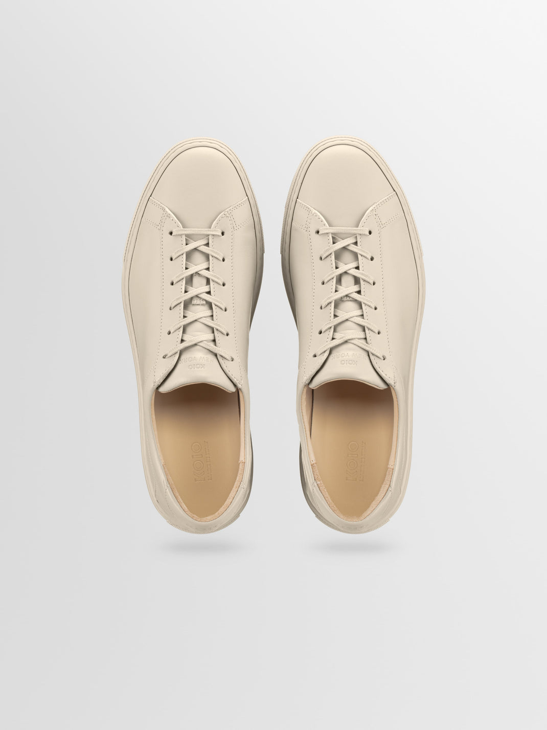 Capri Leather Sneaker in Limestone