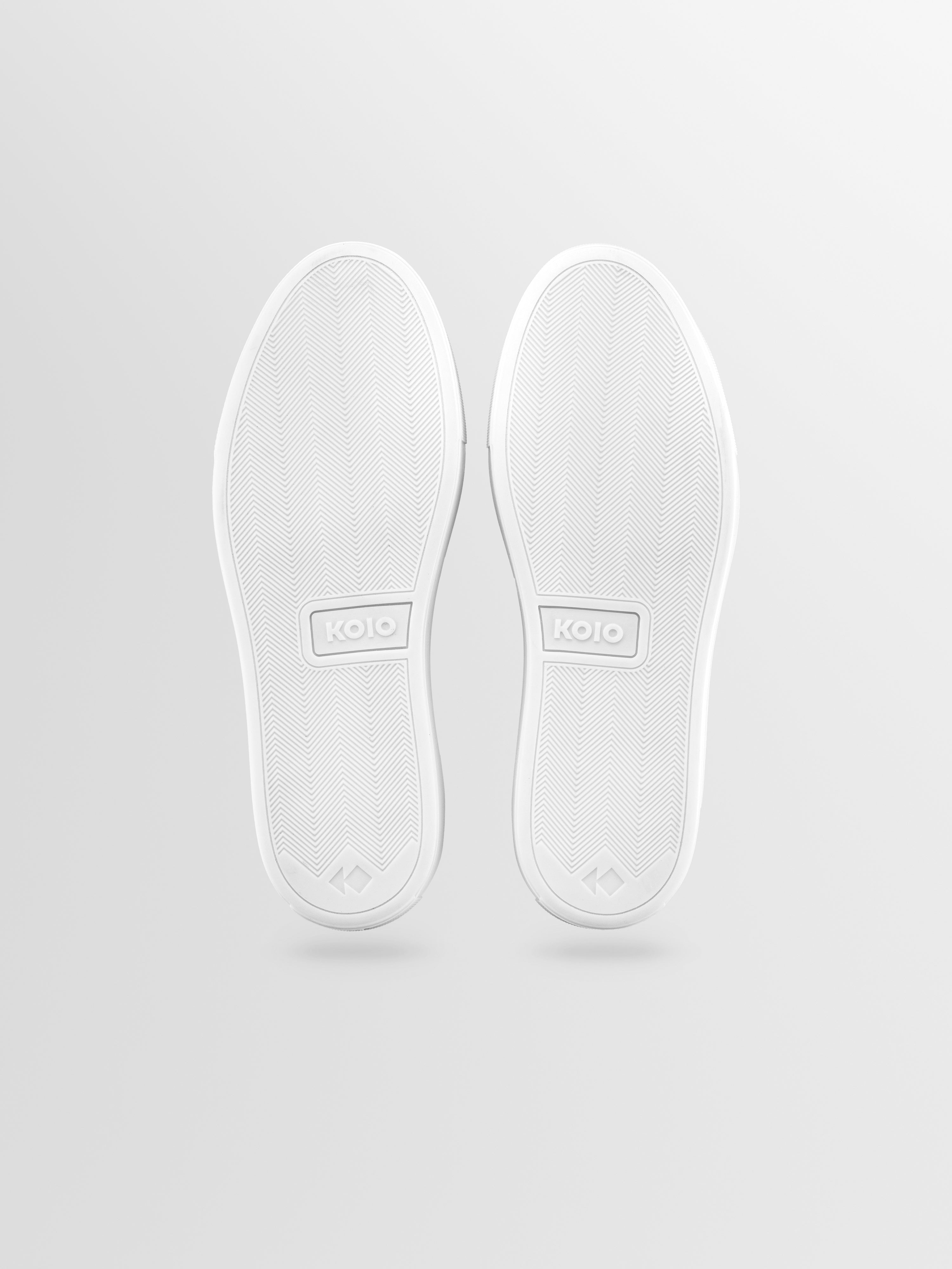 White rubber sole bottom of sneakers