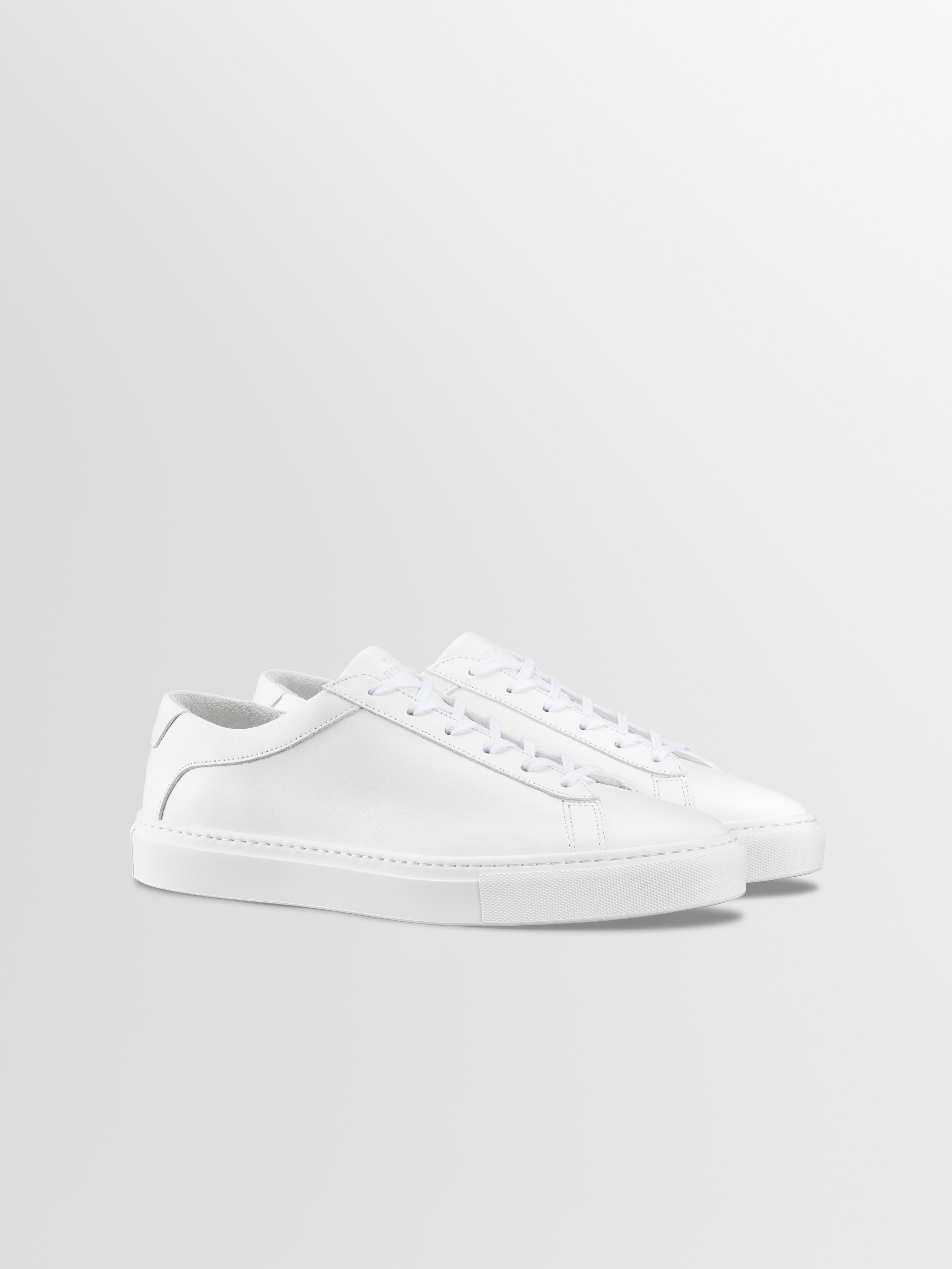 Capri Leather Sneaker in Triple White