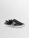 Capri Distressed Leather Sneaker in Jet