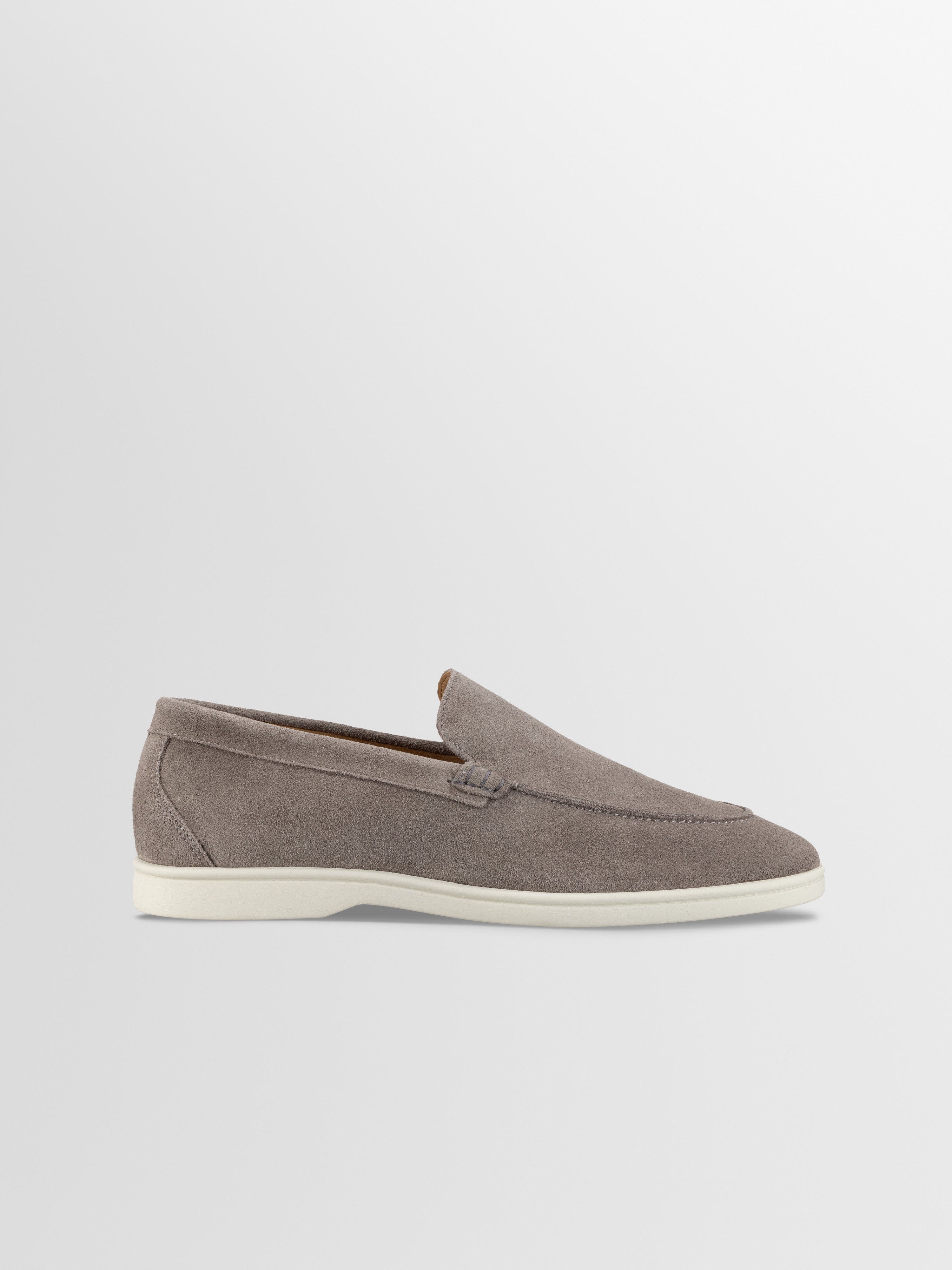 Catania Suede Loafer in Taupe