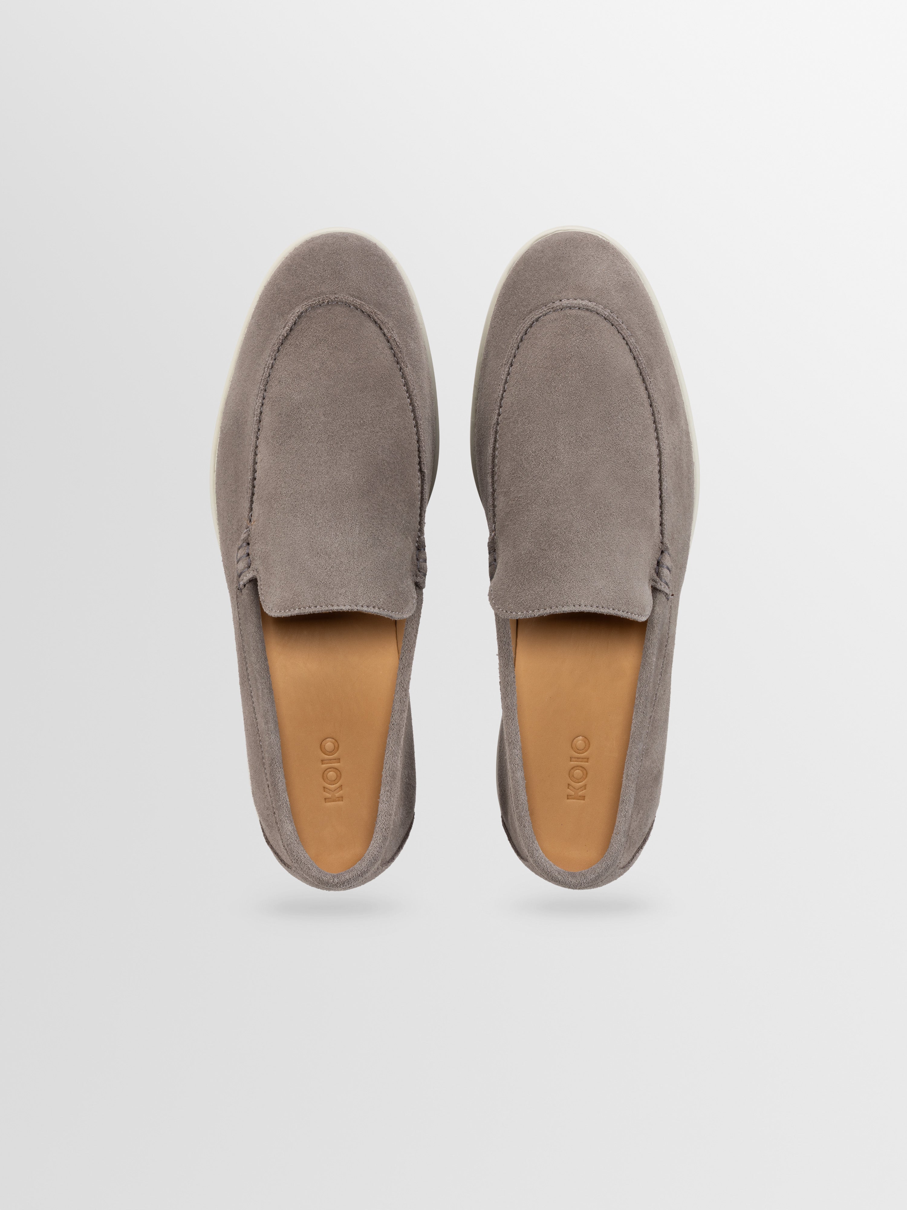 Catania Suede Loafer in Taupe