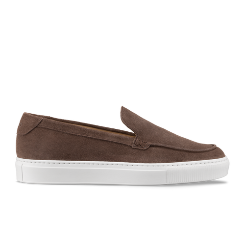 Lido Suede Loafer in Walnut