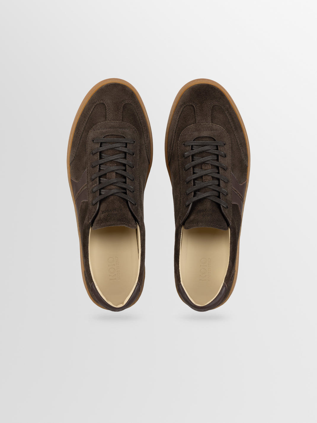 Monza Leather & Suede Sneaker in Cacao