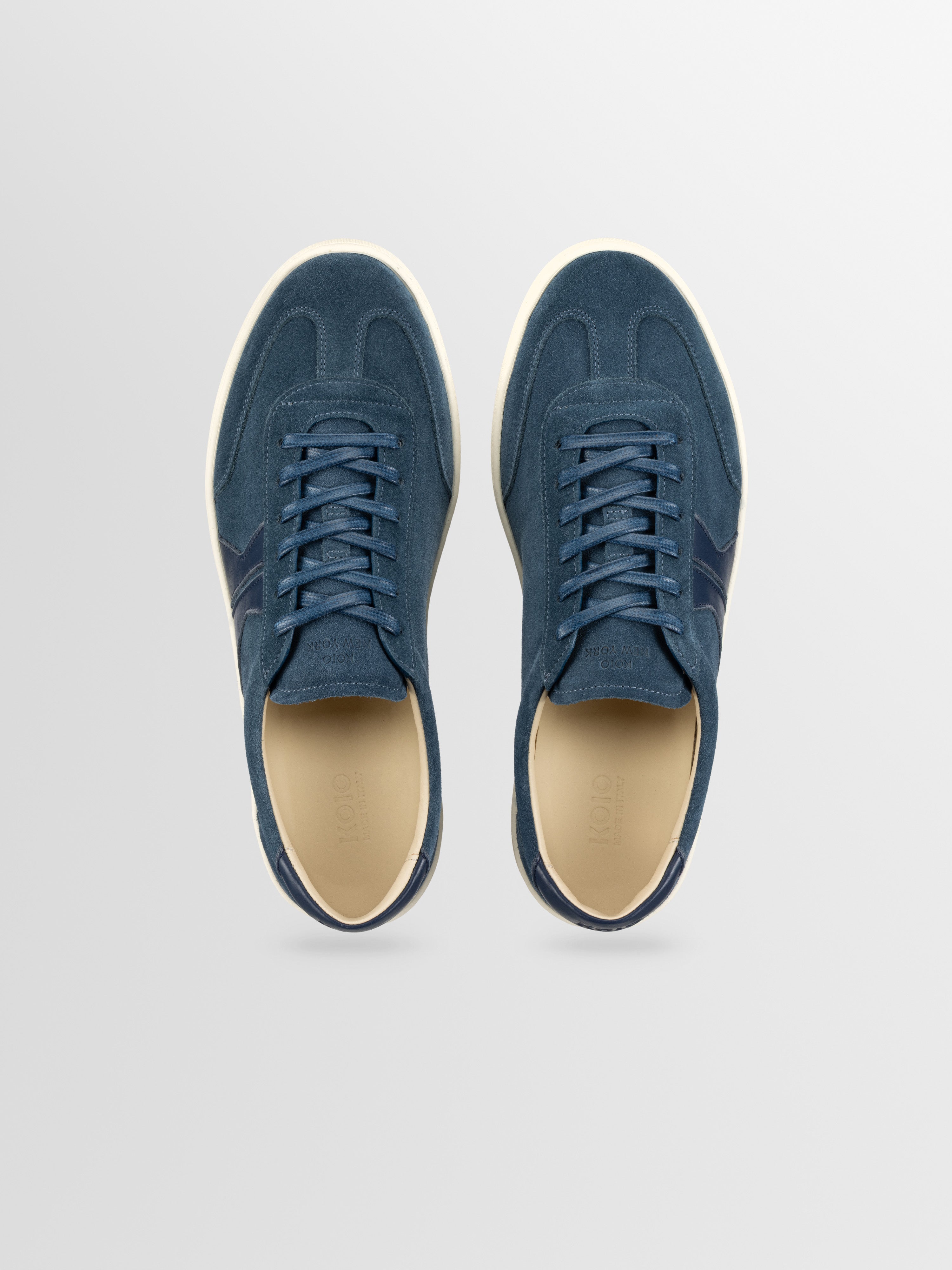 Monza Suede Sneaker in Indigo