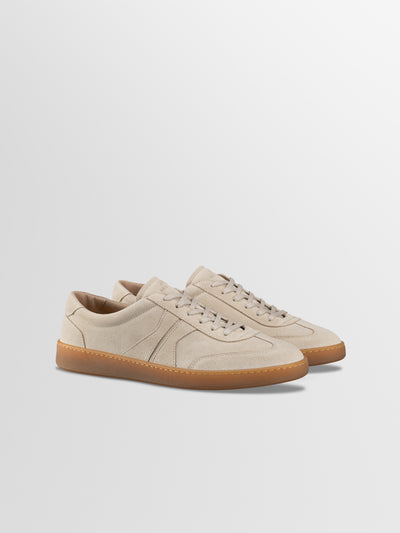 Monza Suede Sneaker in Papyrus