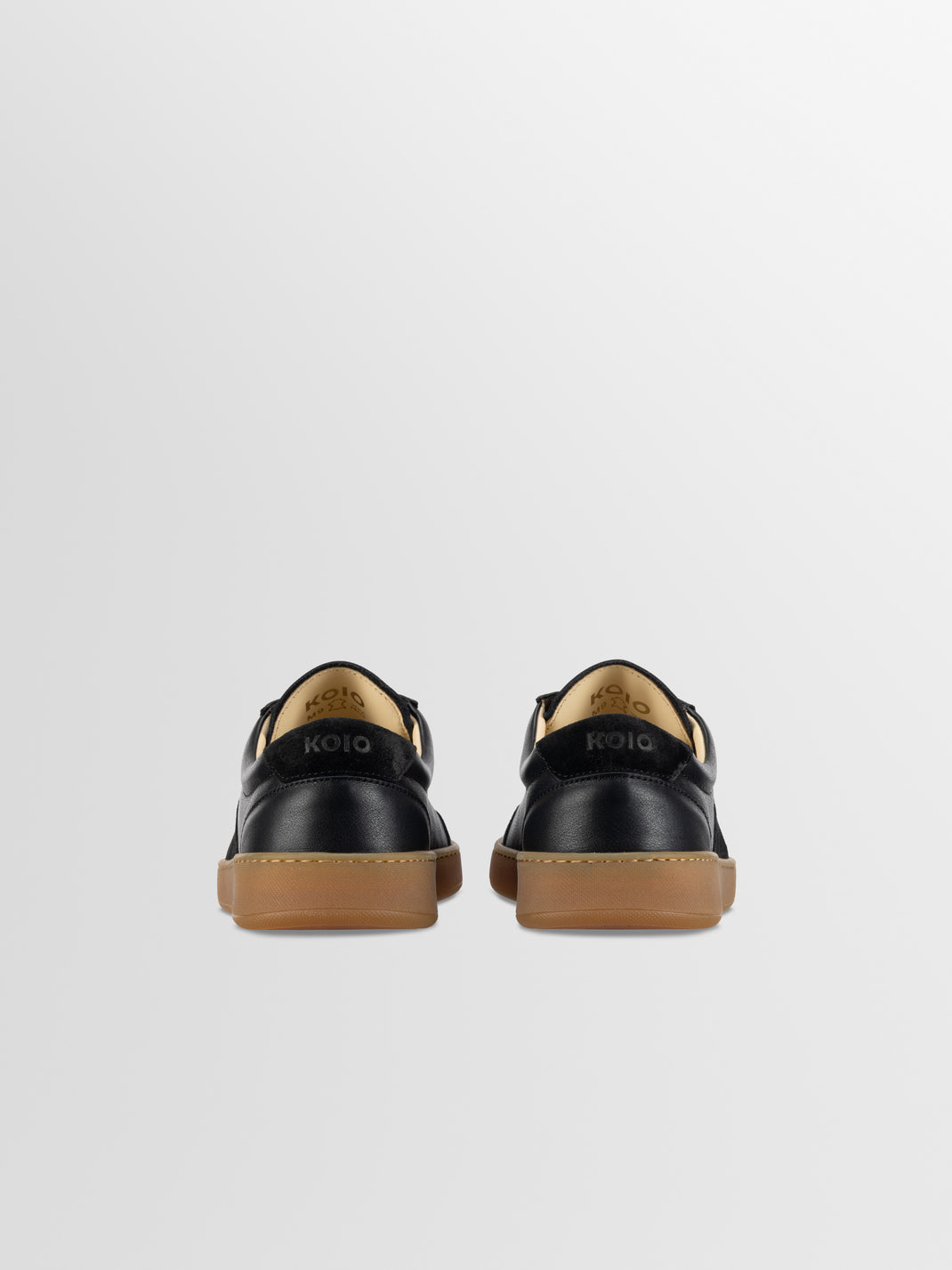 Monza Leather & Suede Sneaker in Nero