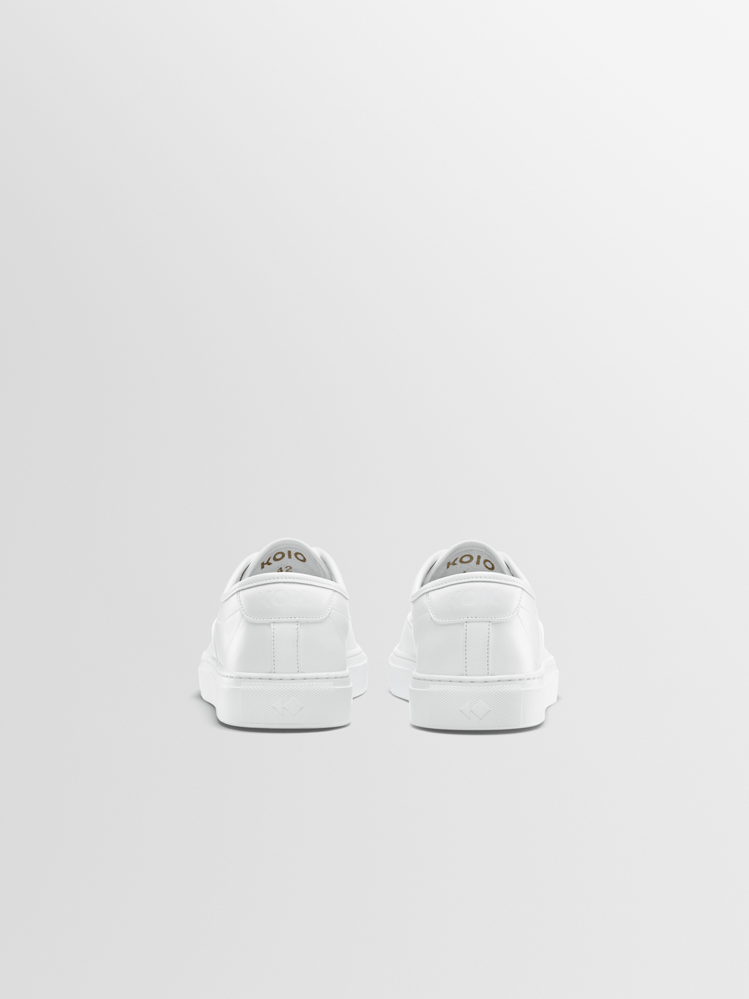 Portofino Leather Sneaker in Triple White