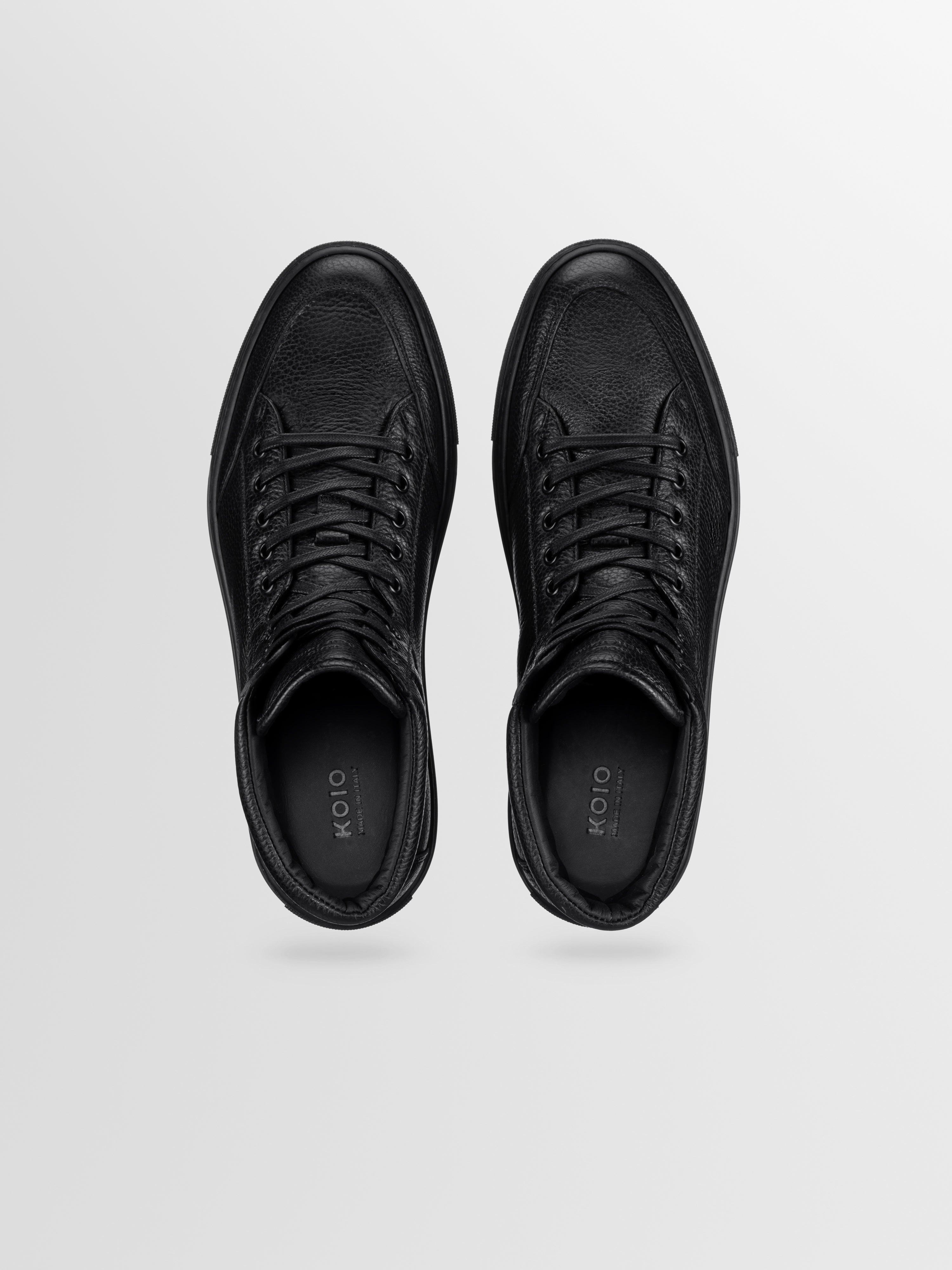 Primo Leather Sneaker in Nero