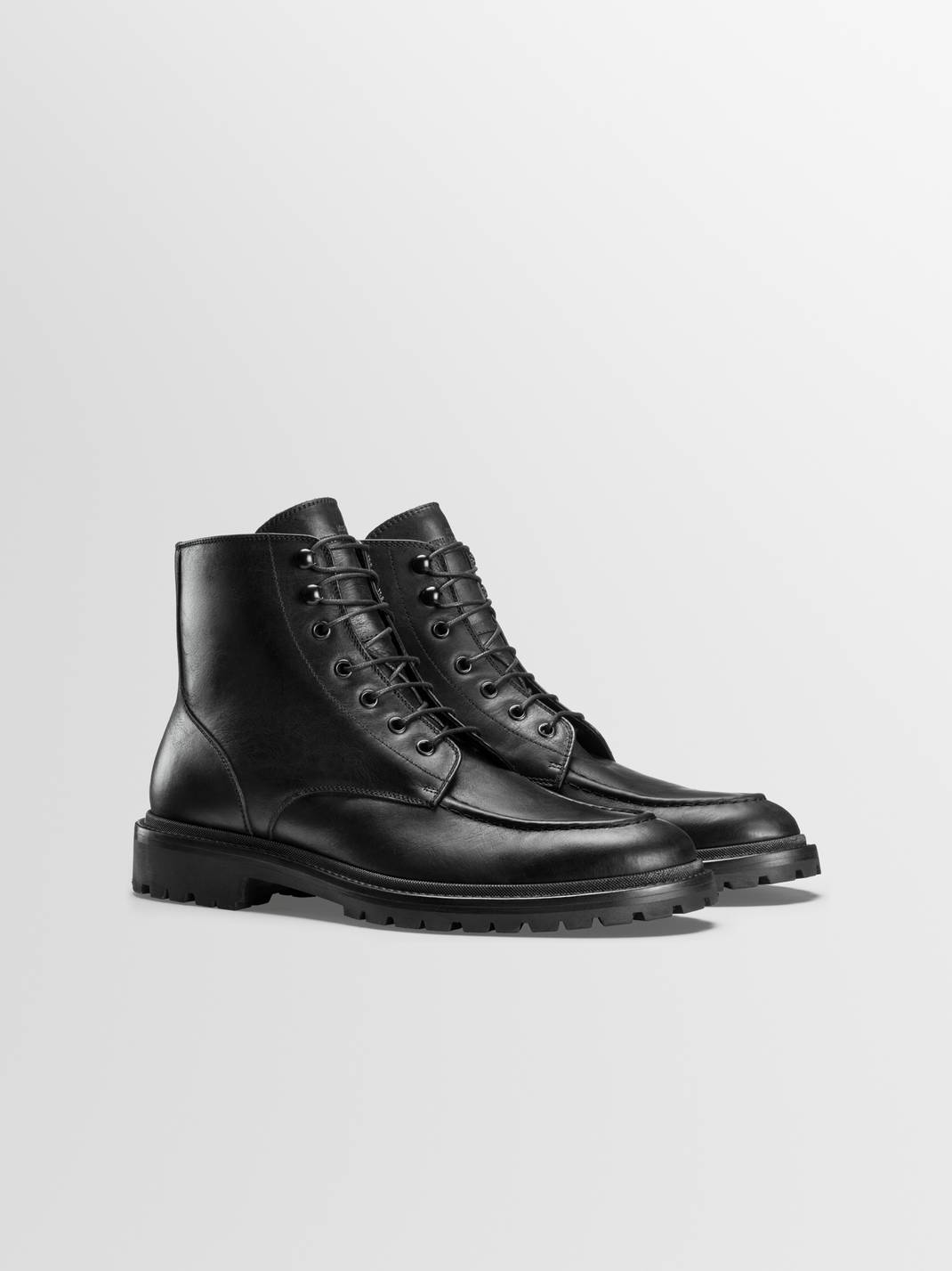 Milo Leather Boot in Nero